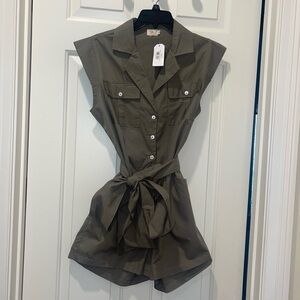 New Phie button down romper